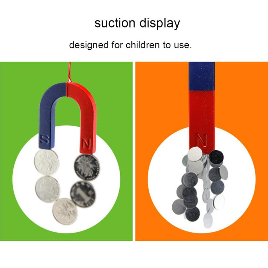 1 Set Labs Junior Science Magnetism Sets Bar Ring Experiment Education Fidget Magnets Horseshoe Compass Tool Kit for Kids