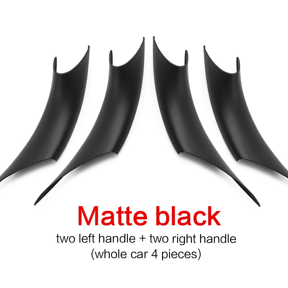 Cubierta de manilla de puerta Interior para coche BMW, embellecedor de molduras para puerta, pegatinas decorativas para BMW Serie 3, 4, 3GT, F30, F32, F34: Marfíl
