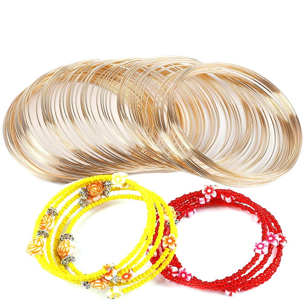 100 Cirkels Sieraden Wire Bangle Armband Maken Kralen Wire Wrap Diy Sieraden Maken Ketting Geheugen Koord