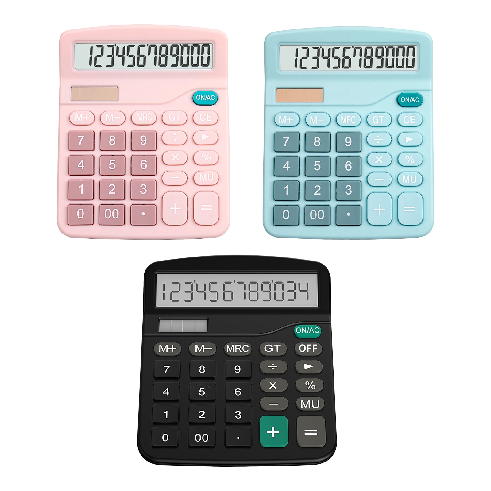 12-Digit Basic Calculator Office and Home Style Calculator Suitable for School Educational &amp; Business Financial Accounting Tools