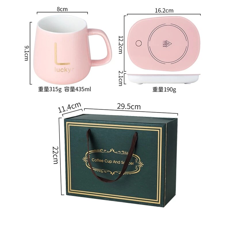 Scaldatazze USB riscaldato Pad scaldino calore bevanda tazza caffè latte temperature costanti Pad riscaldante elettrico Home Office miglior regalo