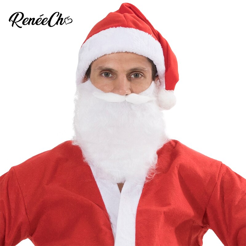Costume père noël pour homme, Costume de noël grande taille pour le nouvel an, ensemble complet 5 pièces,
