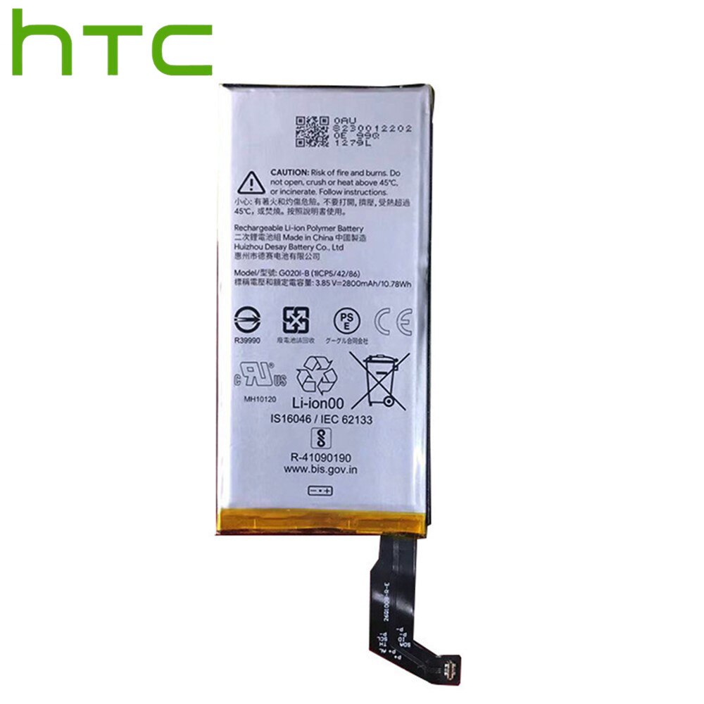 Original Replacement Battery For Google Pixel4 Pixel 4 G020I-B Genuine Battery 2800mAh Phone Latest Production Battery