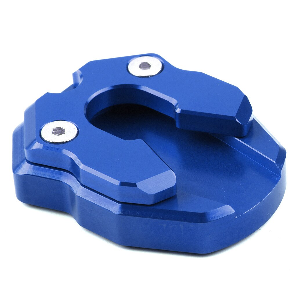 Voor Yamaha Nmax155 & Xmax 300 Kickstand Voet Side Stand Extension Enlarger Pad Kick Stands ondersteuning Plaat Cnc: Blauw