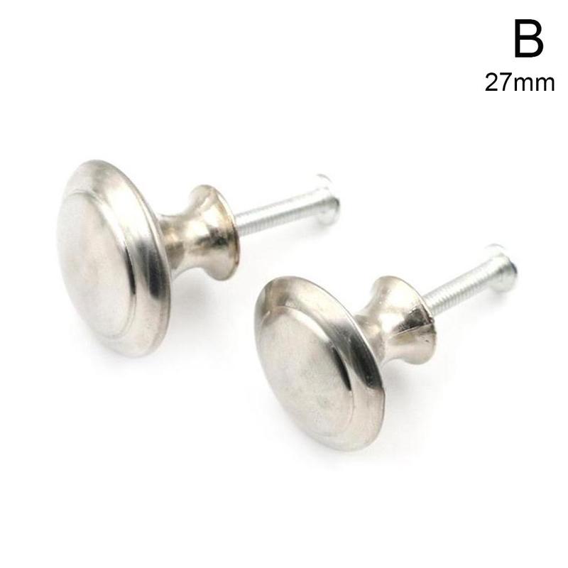 2 Stuks Stalen Deurknop Kabinet Handles Kast Lade Keuken Lade Meubilair Kledingkast Knoppen Hardware Diy: 27mm