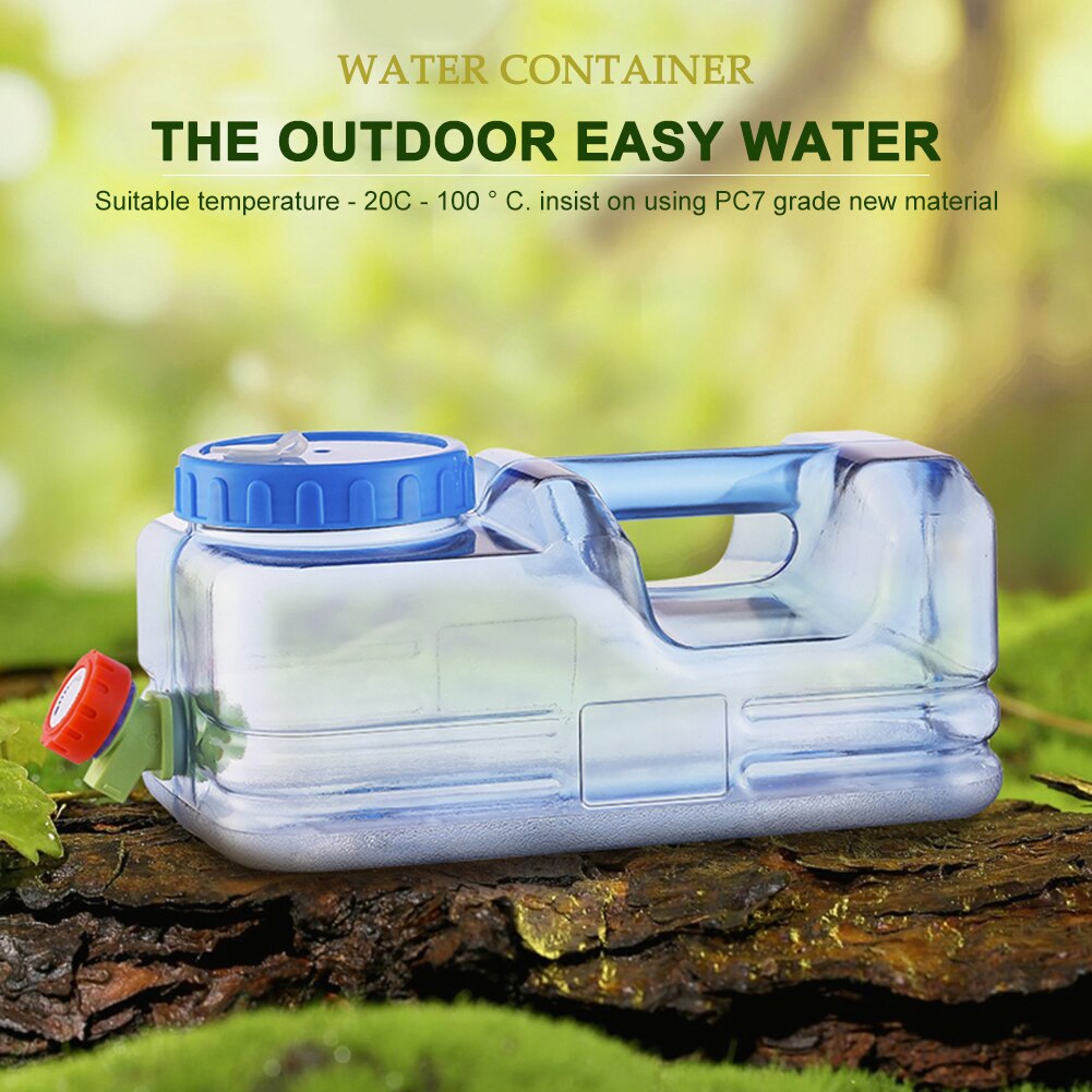 5.5/10L Capaciteit Outdoor Water Emmer Draagbare Rijden Wateater Tank Container Met Kraan Voor Outdoor Camping Picknick Wandelen