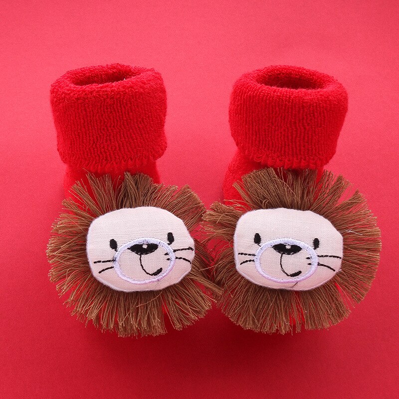 Calcetines navideños para bebé, medias suaves y cálidas, antideslizantes, de invierno: 03 / 0-1 years