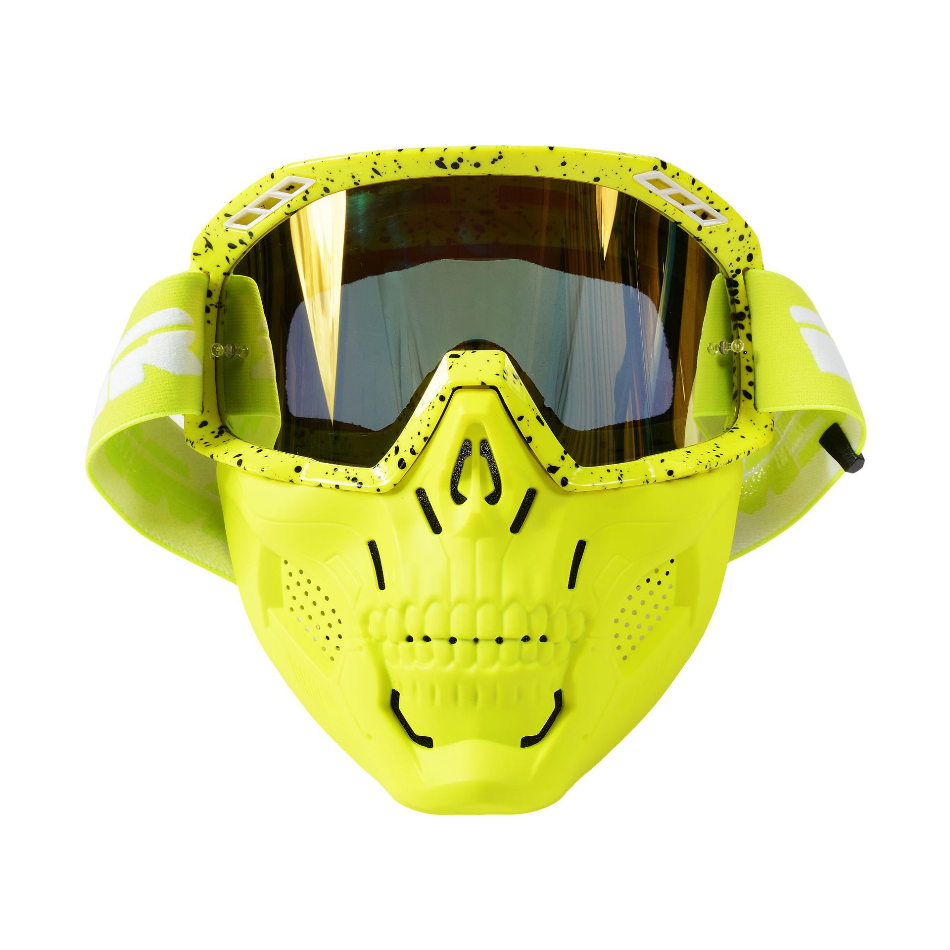 Helmbril 3/4 motorbril Uitneembaar offroad-masker Stof- en winddichte zandlocomotiefbril: YELLOW