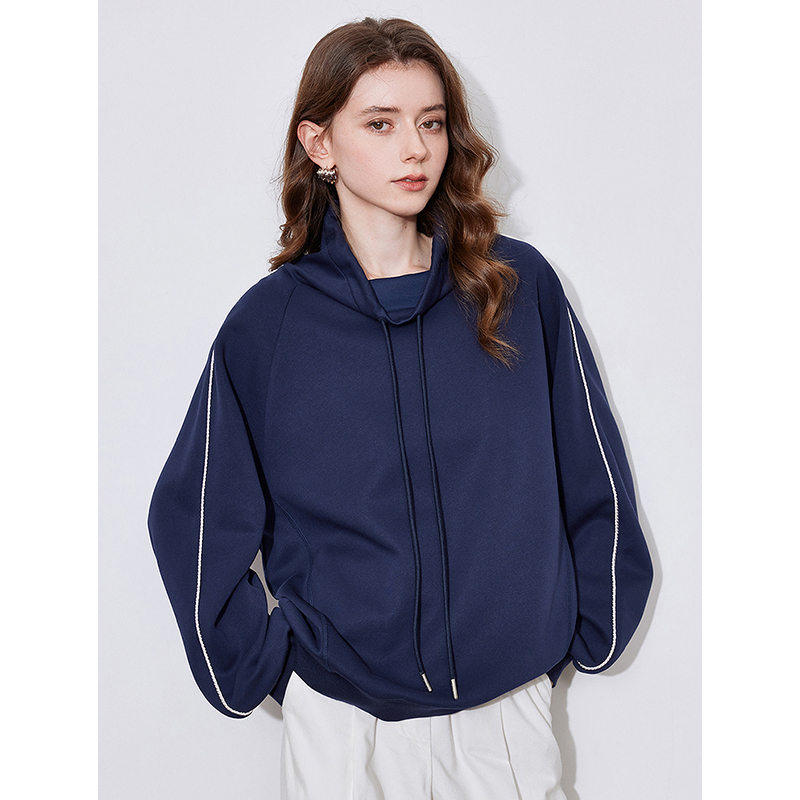 Toyouth dame hettegensere vår hettegenser med snøring langermet genser sport casual topper