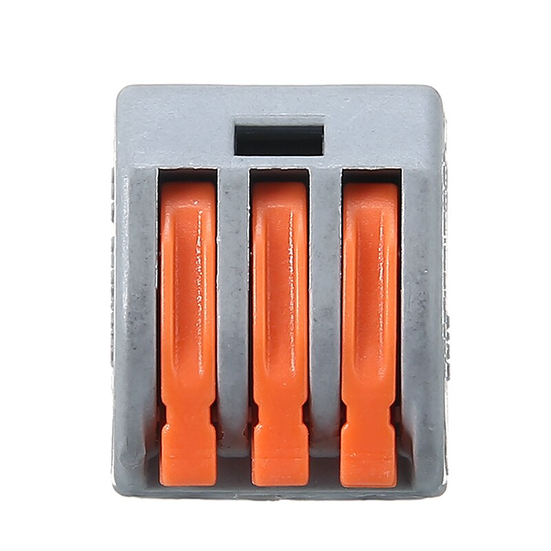 60pc Reusable Terminal Block Lever Home Compact Splicing Connector Wire 2/3/5 Pole Cable Clamp Nut For Lighting Fixtures