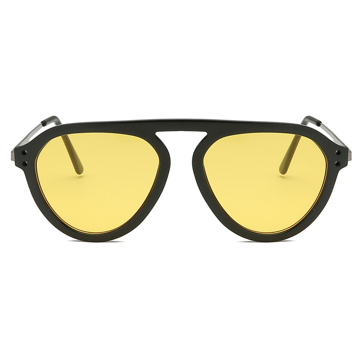 Unisex flat top solglasögon oversized  uv400 glasögon glasögon solglasögon för kvinnor män