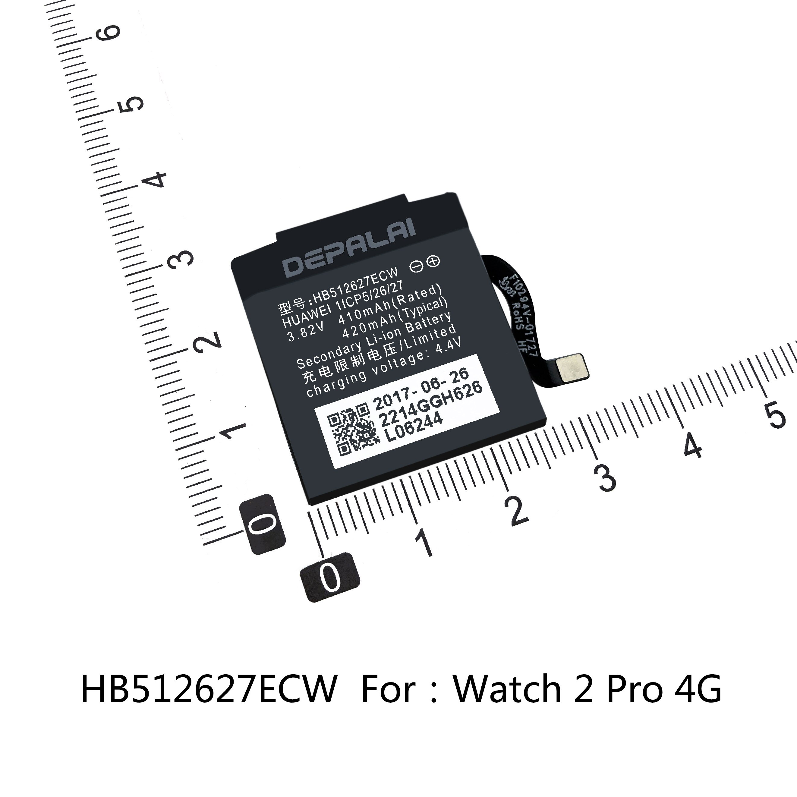 HB442528EBC HB512627ECW HB472023ECW HB532729ECW Batterie Pour Huawei Watch 1 2 Pro 4G GT2 42mm GT2 46mm Batterie: HB512627ECW 