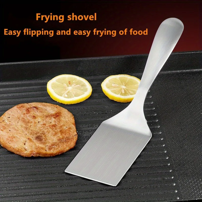 1 st, Grill Turner Spatel, Rvs Kleine Frituurschep, Mentale Koken Schop, Steak Schop, Pannenkoek Speciaal Gereedschap