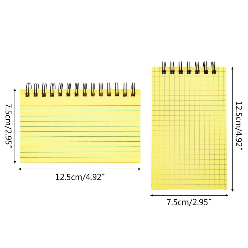Mini To-do-list Pocket Notepad Small Notebook Journal Spiral Planner Notepad 50 Sheets Tearable for Office Women Men Journaling