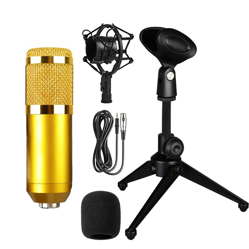 Condenser Microphone for PC Voice Recording Microphone for Karaoke Microphone Mic Kit Sound Card Microphone BM800
