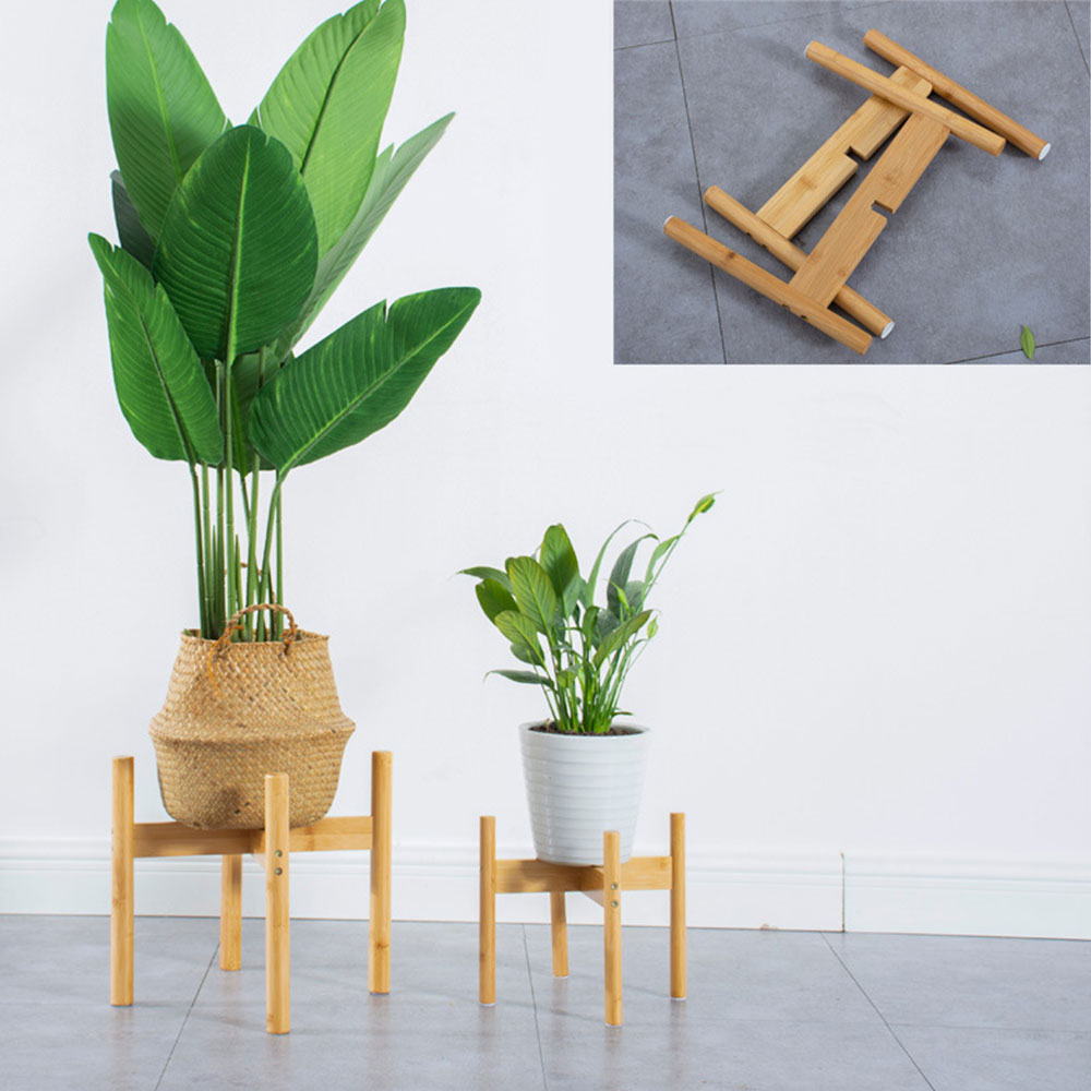 Soporte para plantas Bonsai, soporte para plantas de madera de mediados de siglo, soporte moderno para flores en maceta, estante de mesa para oficina, decoración moderna para el hogar