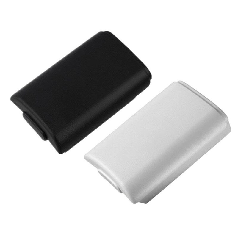 2 Pack of Black and White Replacement AA Battery Case Back Cover Shell for 360 Controller