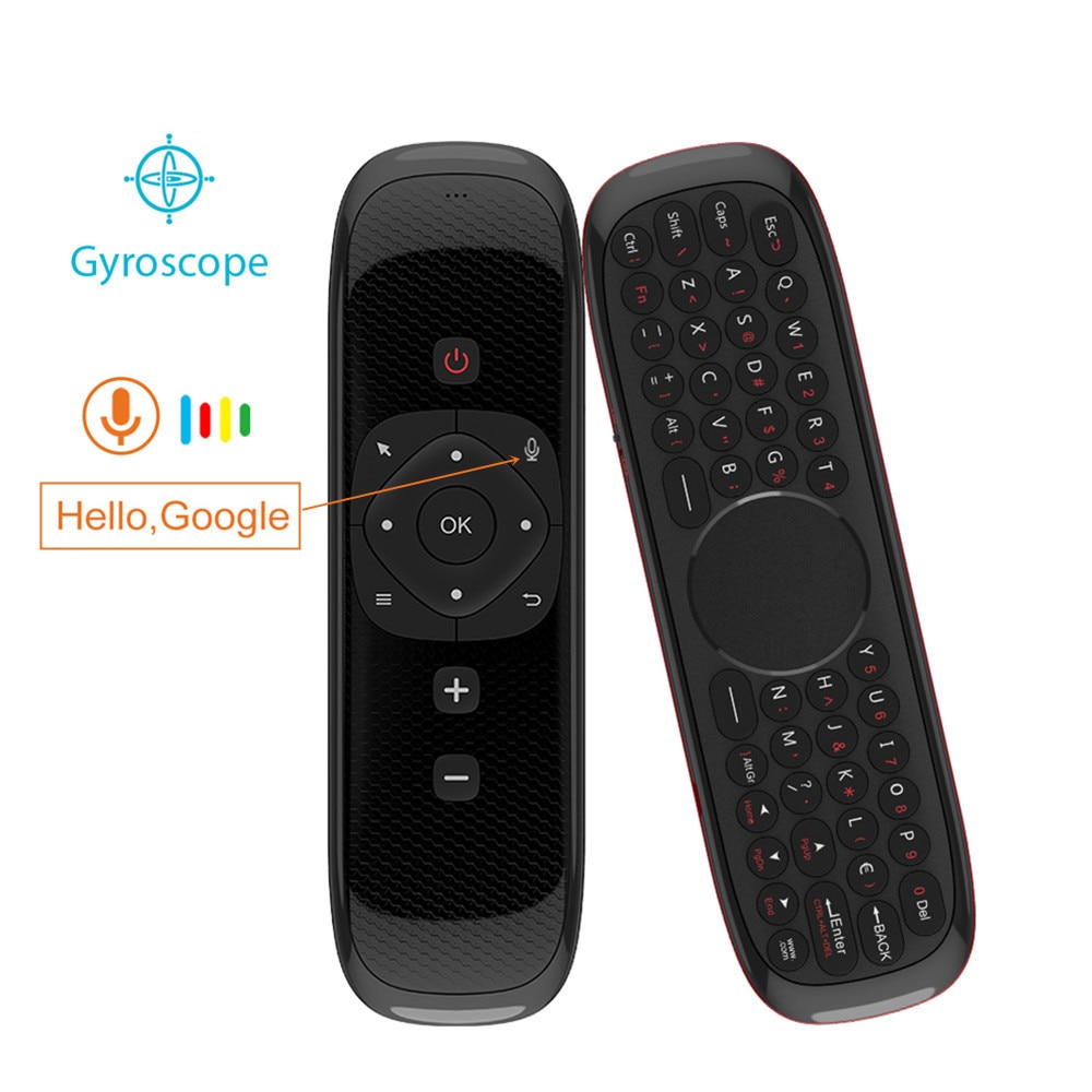 Q40 Air Mouse Voice Remote 2.4G Wireless Mini Keyboard Gyroscope Sensing IR Learning for Smart TV Box/mini PC /Projecter