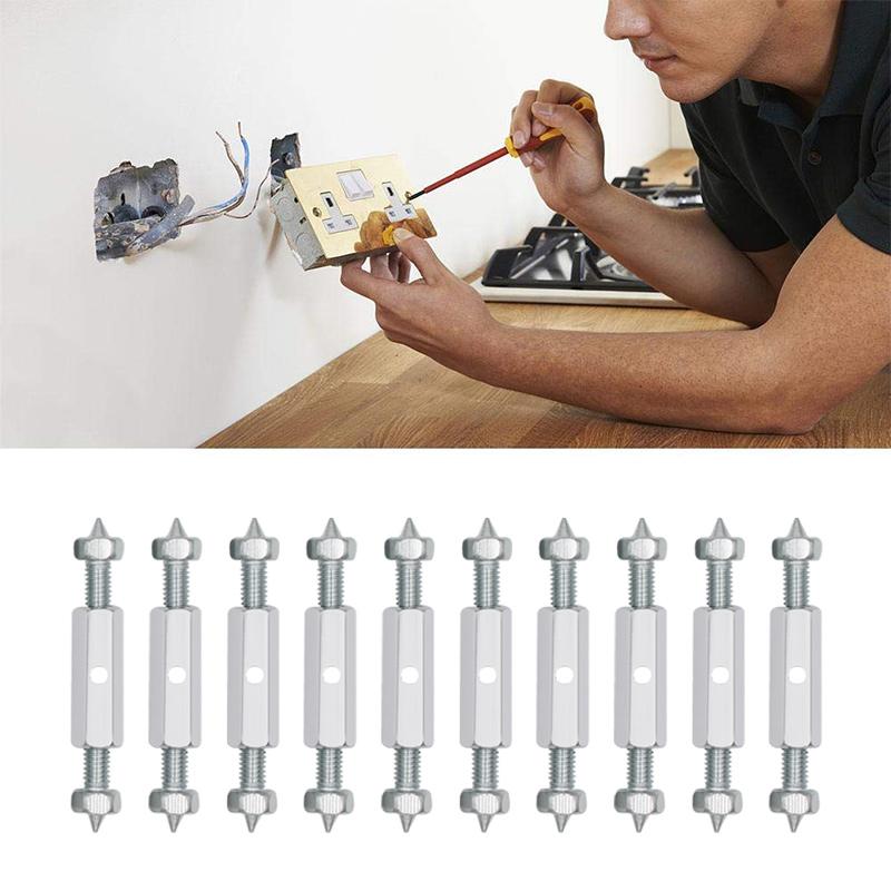 10 pièces 118/86 Type interrupteur prise Cassette vis tige de Support montage mural boîte de commutation Kit de réparation interne entretoises de cachette outils de réparation