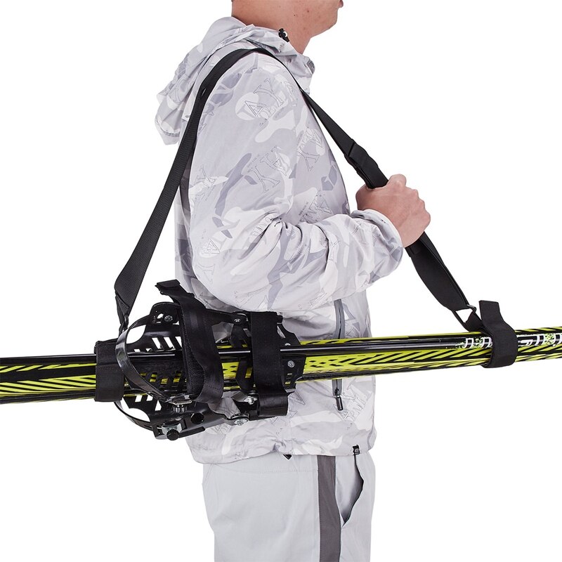 thumbnail image 2 of Ski Straps Strap Adjustable Shoulder Carrier Lash Handle Straps With Cushioned Fastener Tape Strap Loop For Adults Kids Black 2 of 13