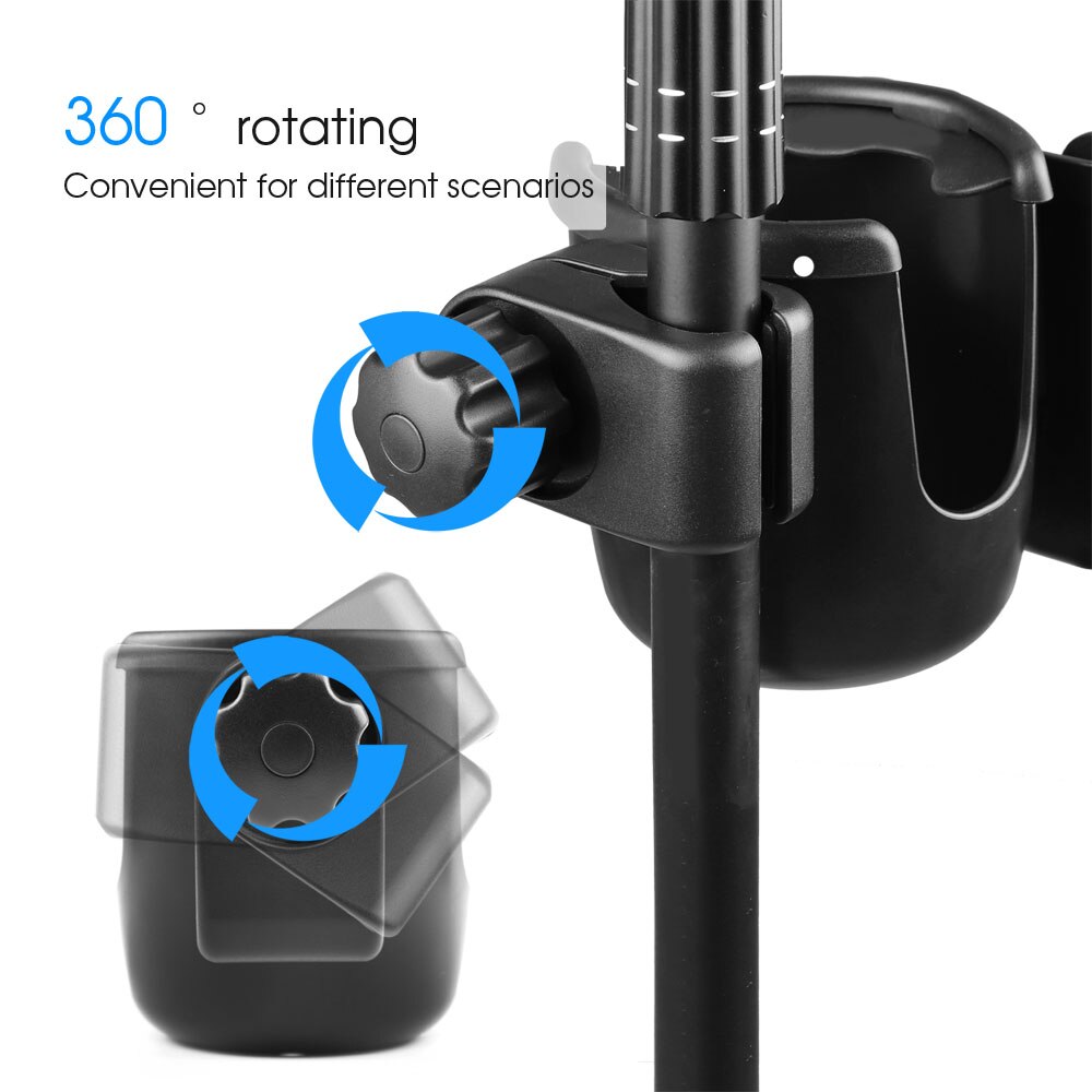 Durable Music Mic Stand Cup Water Bottle Drink Holder Phone Holder Clamp Mount For Microphone Stand Music Stand