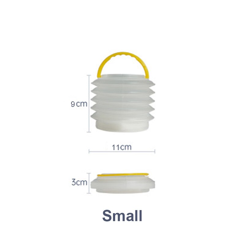 Vouwen Pen Wasmachine Borstel Wassen Emmer Transparante Plastic Draagbare Verf Borstel Emmer Borstel Vat Gratis Sponzen: 9X11cm