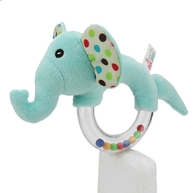 Nowe nowe zwierzę dziecko pluszowa zabawka kot/szczeniak/słoń/królik/niedźwiedź/małrocznie grzechotka dziecko słuchanie chwyt sensoryczny dzwonek ręczny zaspokoić prezent