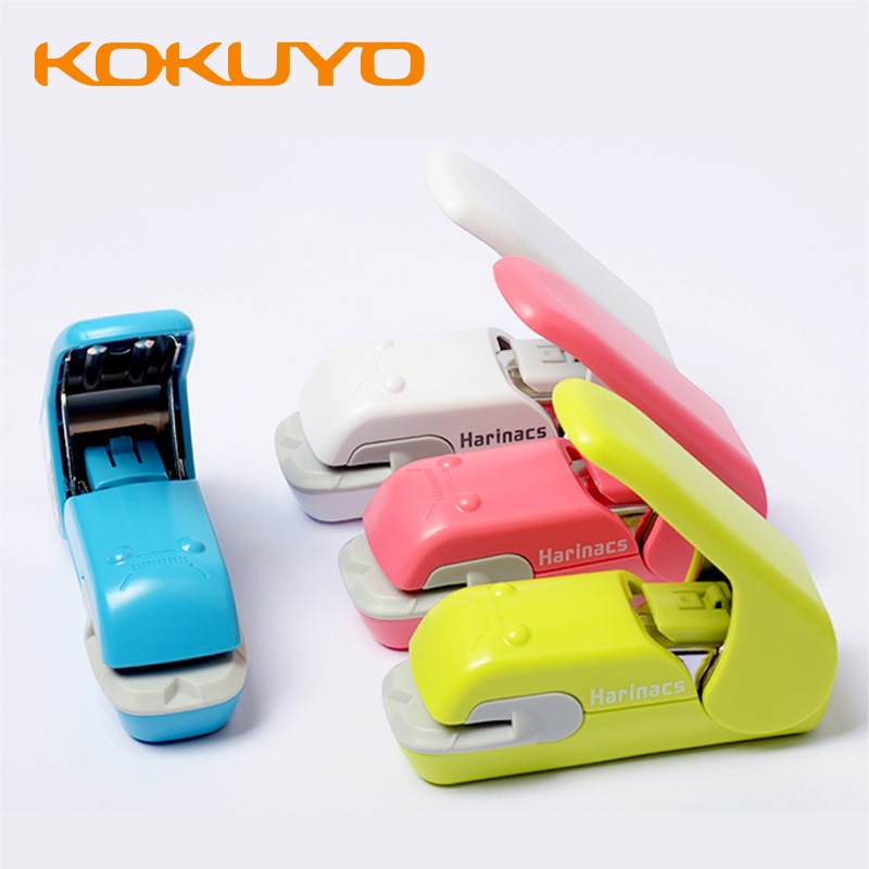KOKUYO-grapadora sin grapas, grapadora de mano multifunción, portátil, para oficina, estudiantes, sin marcar, tipo en relieve, 5/10 hojas