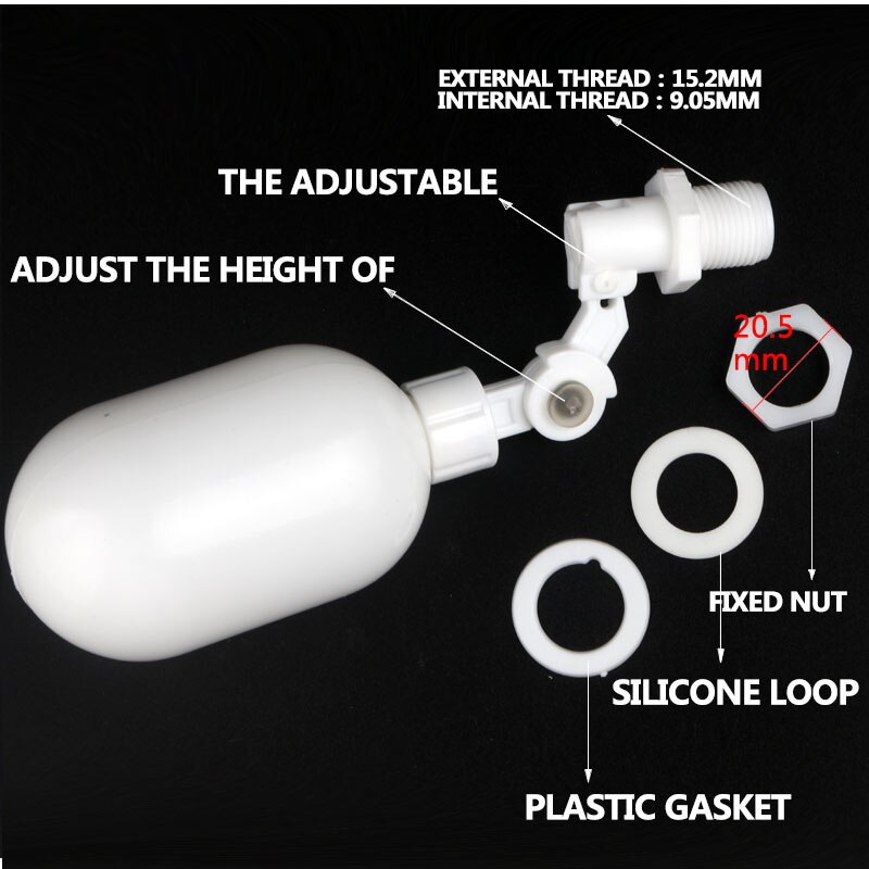 Mechanical inlet Replenish Water Dispenser Float Ball Valve Aquarium Fish Tank Water Level Controller Reverse Osmosis System