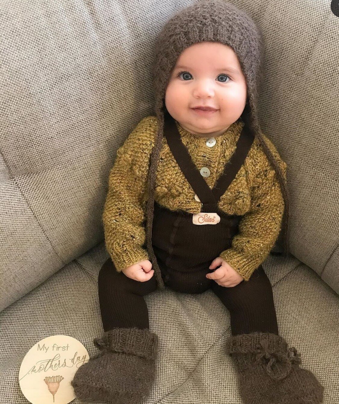Baby selebukser ss mærke efterår vinter drenge piger solide søde overalls til småbørn strikkede bomuldsoveralls bukser til børn: Brune strømper / 2-3 år