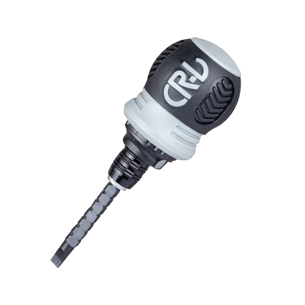 Dual Purpose Slotted/Phillips Screwdriver Cross Word Ratchet Steel Retractable Slotted/Phillips Screwdriver