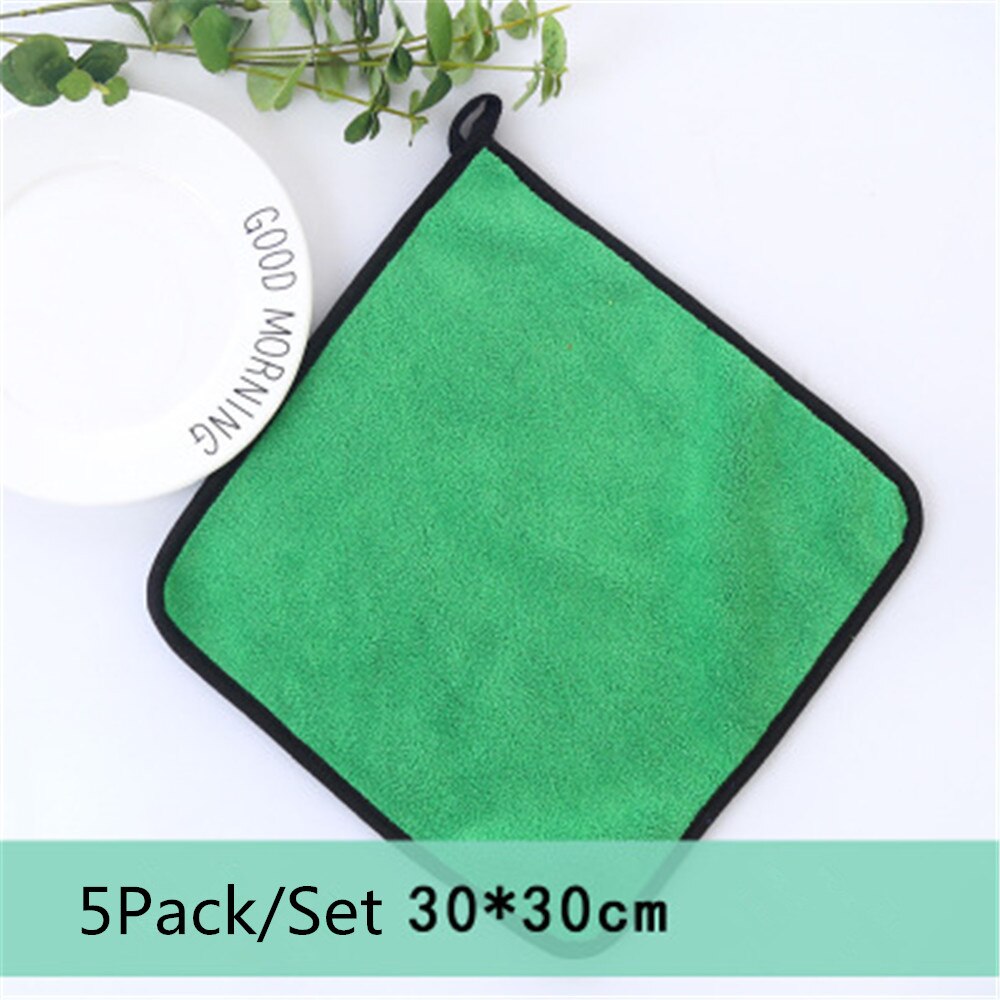 5 sztuk ściereczki robić czyszczenia samochodów z mikrofibry, ultra-gruby ręcznik robić wycierania auta ściereczka z mikrofibry robić samochodu i polerowania w domu mycie detalowanie: Bezbarwny