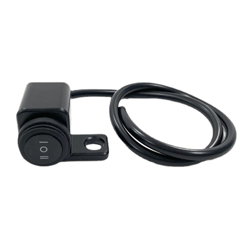 12V Motorbike Handlebar Headlight Button Switch Aluminum Alloy On/Off Fog Spot Light Switch Left/Right Metal Switch: WHITE