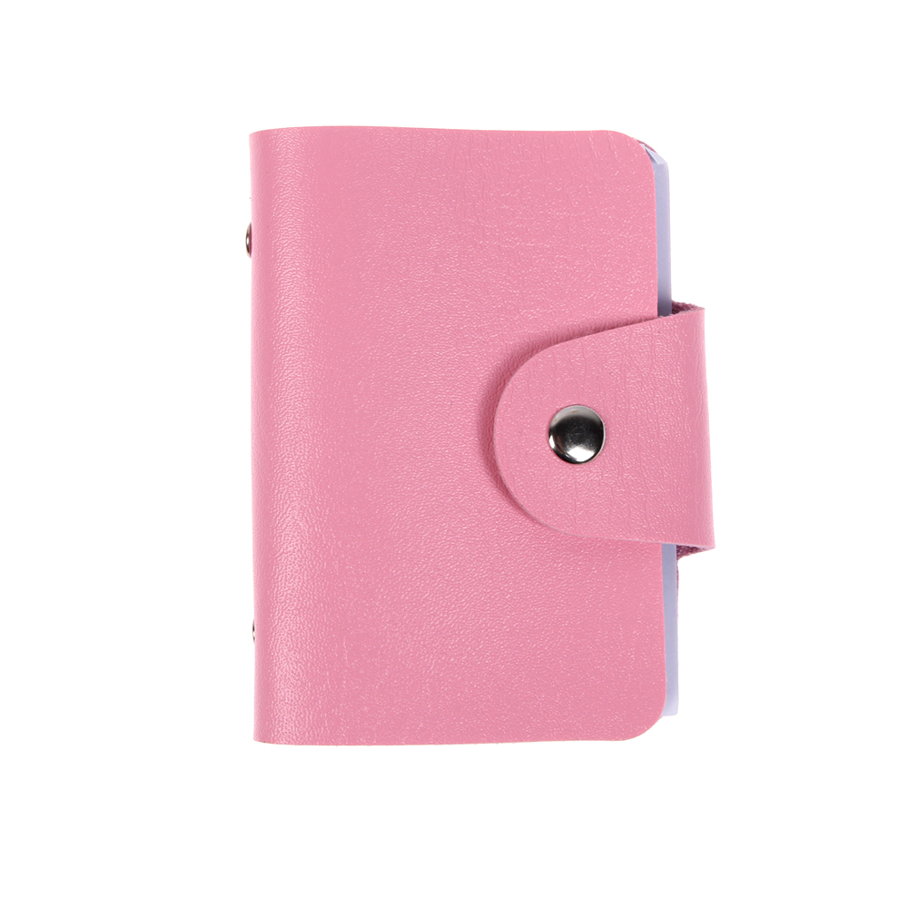 Porte-cartes en cuir PU 24 fentes | Fentes Double côté Business, porte-cartes de crédit, étui pour cartes couleur bonbon, porte-cartes porte-cartes porte-cartes porte-cartes