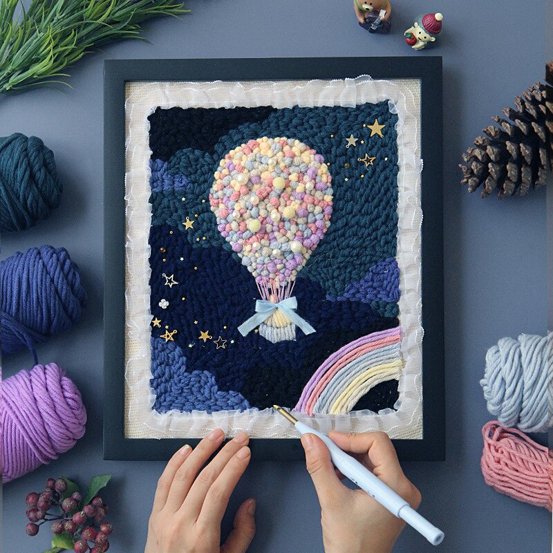 25*30Cm Moderne Diy Breien Borduren Set Handwerk Handwerkpakket Borduren Hoepel Met Frame Kunsten En Ambachten: A