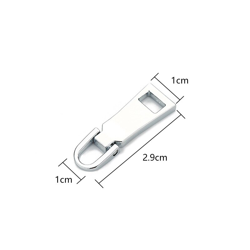 Cremalleras desmontables de Metal, fijador de cremallera, deslizadores de cabeza para ropa, mochila, reparación, accesorio de costura DIY, 8 #5 #3 #, 1 unidad