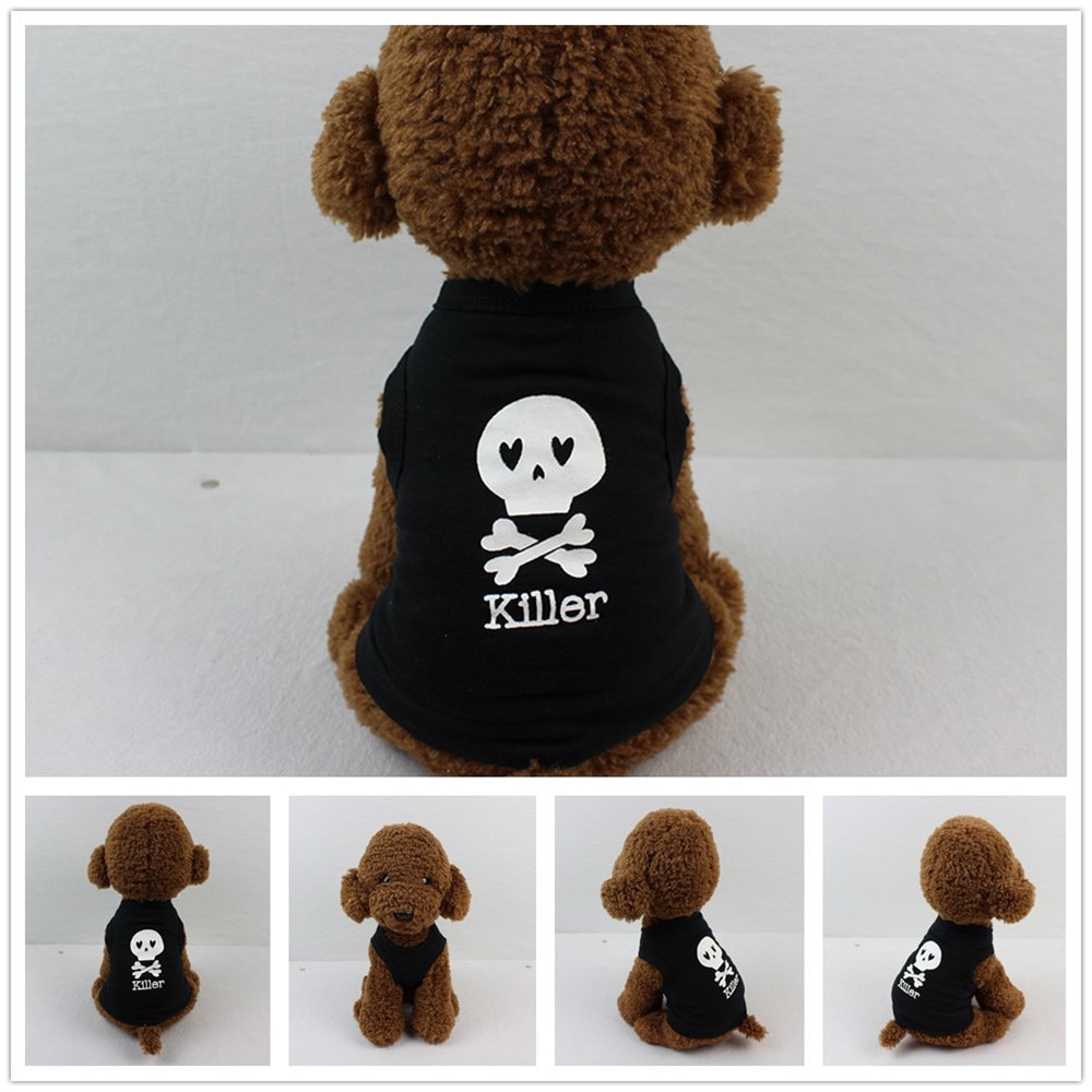 Pet Dog Shirt Hond Kleding Katoenen T-shirt Puppy Kostuum Voor Kleine Hond Vest Voor Honden Zomer Huisdier Kleding Chaleco perro Mascota