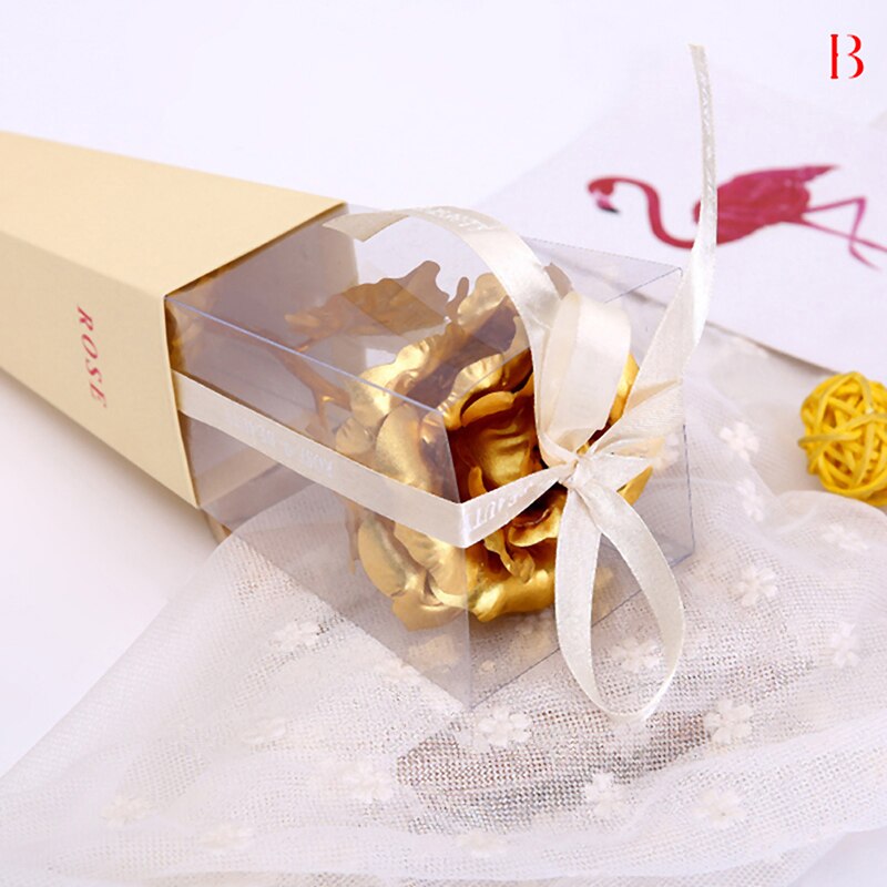 24k Gold Foil Rose Flower Long Stem Golden Dipped Flower Handcrafted Handmade Rose Flower Valentine's Day: Gold