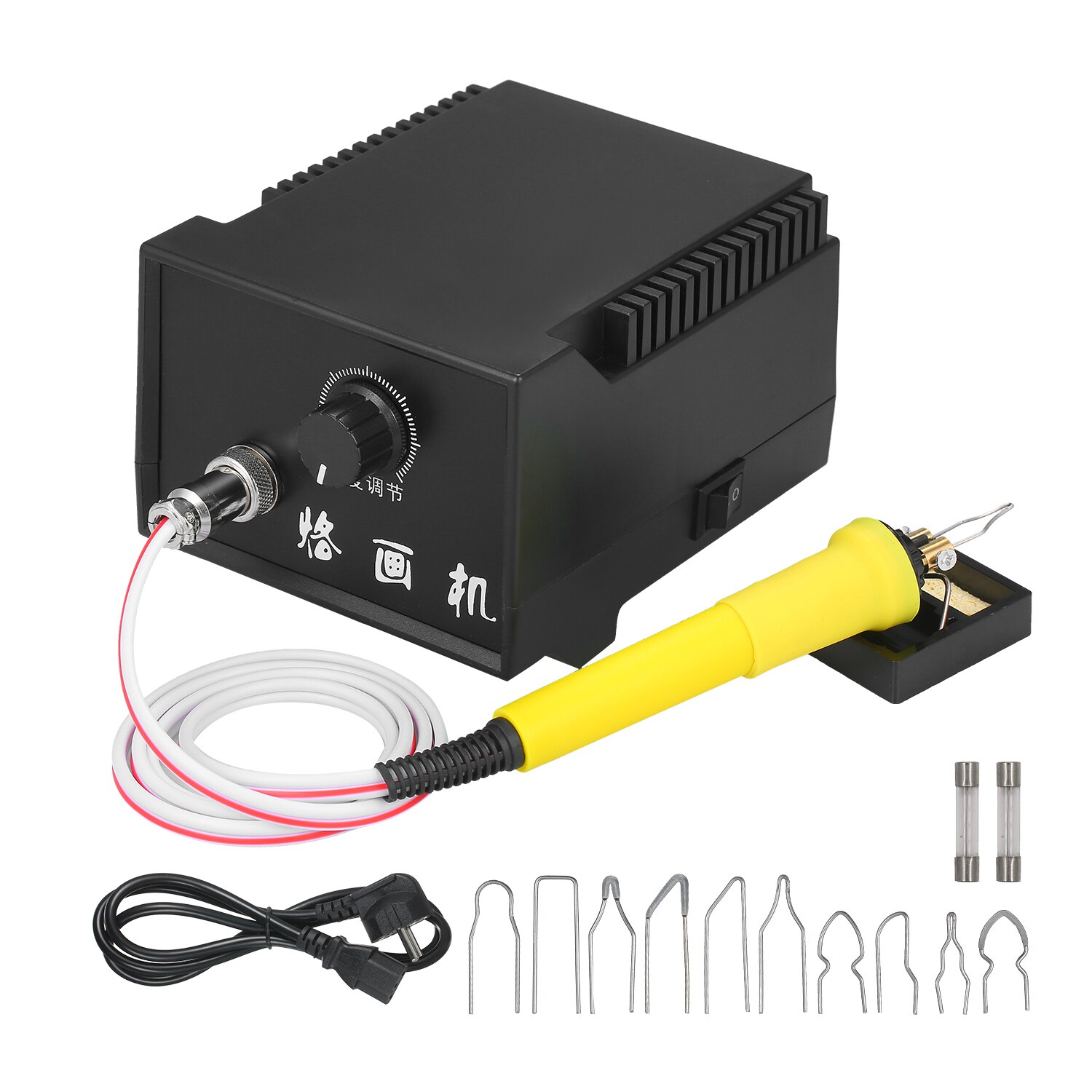 60W 110V-240V 16PCS Woodburner Wood Burning Tool Kit Adjustable 0℃-800℃ Woodburning Pyrography Pen Machine Set: LZ-30H1 / US