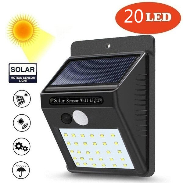 Lampada solare da 100 LED Lampada da esterno impermeabile ad energia solare Sensore di movimento PIR Lampione stradale per la decorazione del giardino 3 modalità - Risparmio Lampada solare da 100 LED Lampada da esterno impermeabile ad energia solare Sensore di movimento PIR Lampione stradale per la decorazione del giardino 3 modalità - Risparmio