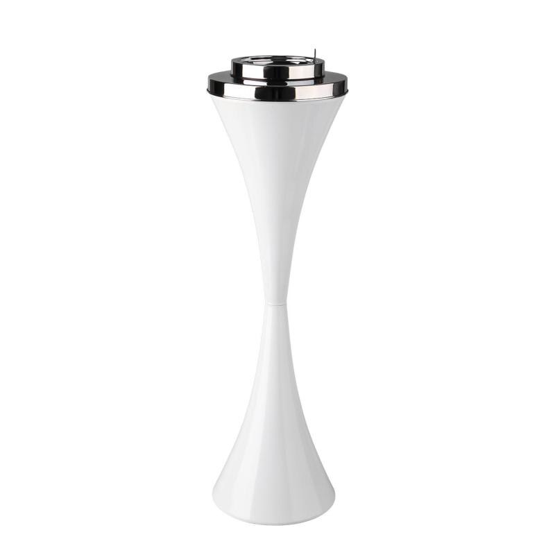 Creatieve Vloerstaande Asbak Met Deksel Asbak Mode Lift Gang Verticale Asbak Voor Thuis Kantoor Roken Accessoires: White