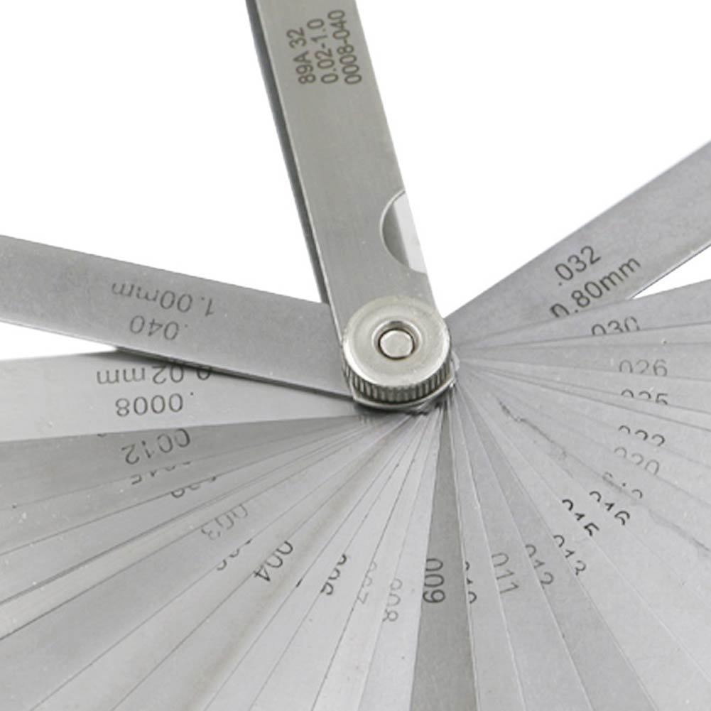 32 unids/set 0,02-1,0 MM Blade Master Feeler Gauge de acero inoxidable herramienta de medición de MAL999