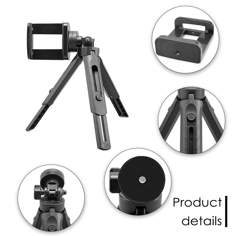 Mini Teleskop Smartphone Video Stativ Griff Griff Kompakte Selfie Stock Stabilisator Stativ für Telefon Clip