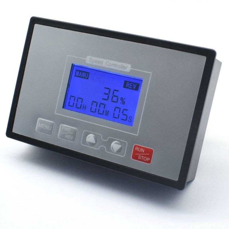 Affichage numérique intelligent LCD 0 ~ 100% réglable 60A PWM DC 12V 24V 36V 48V régulateur de vitesse moteur synchronisation réversible