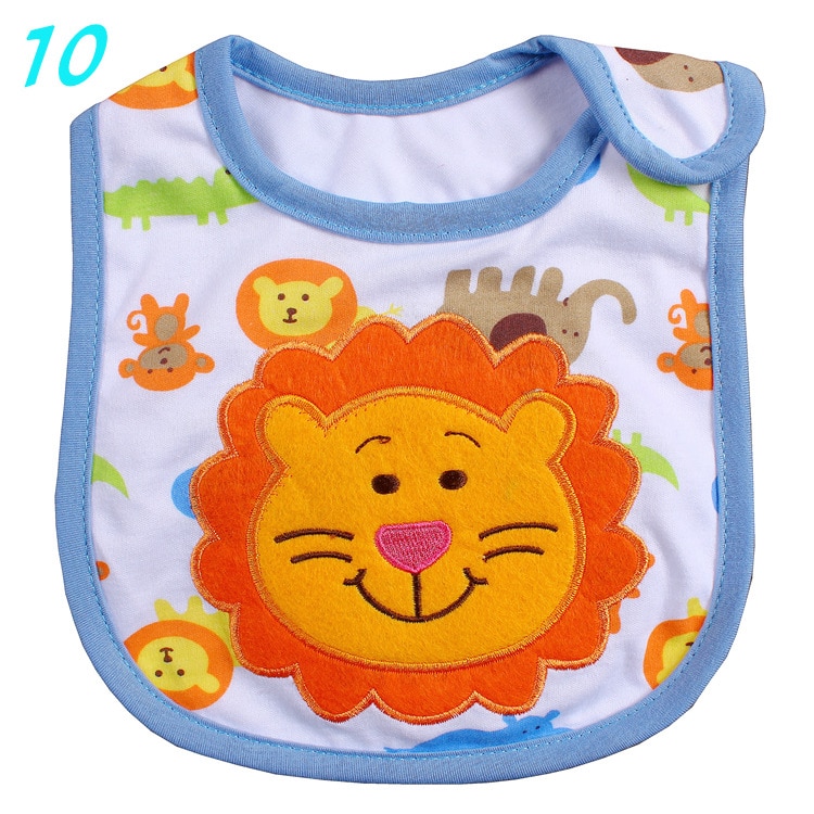 Bavaglini per neonati, bavaglini ricamati per neonati, 5 pezzi, cotone, bavaglini per neonati, accessori per neonati