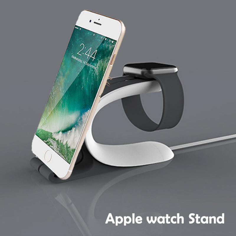 Station de support en Silicone pour Apple Watch 5/4/3/2, support de chargeur 38 40 42 44mm, Station d'accueil multiple pour IPhone