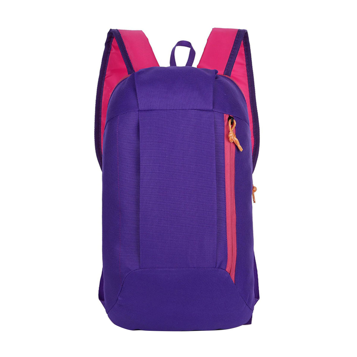 Unisex Outdoor Cycling Backpack Large-Capacity Stitching Color Zipper Opening Clos Wide Shoulder Strap Tear-Resistant Backpack