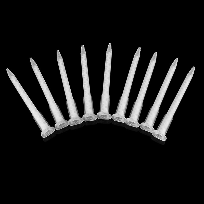 50pcs MA5.4-17S PP Static Mixer Mixing Nozzle AB Plastic Mixed Glue Nozzle 103.6mm for Epoxy Resin Adhesive Tool 50ml