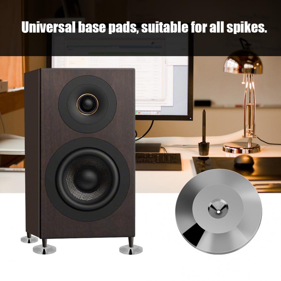 8x Speaker Isolation Feet - YOUTHINK 25x4mm Aluminum Anti-Vibration Pads for Amplifiers, CD/DVD Players, Turntables