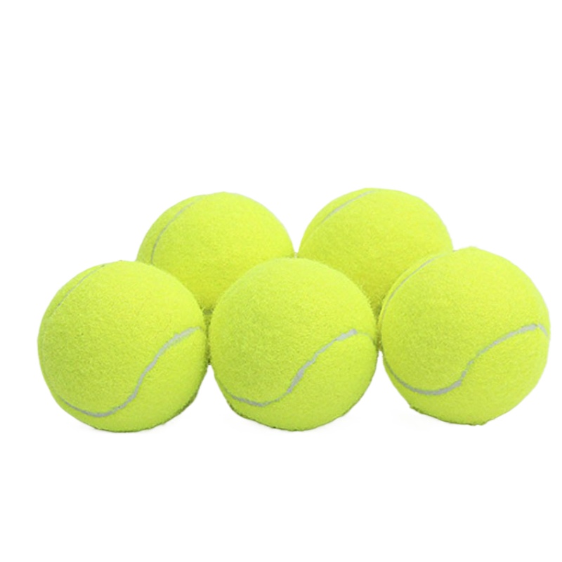 5PCS High Elasticity Tennis Tennis Training Game Ball Outdoor Dogs Bite and Chomp 60mm Tennis Ball: Default Title